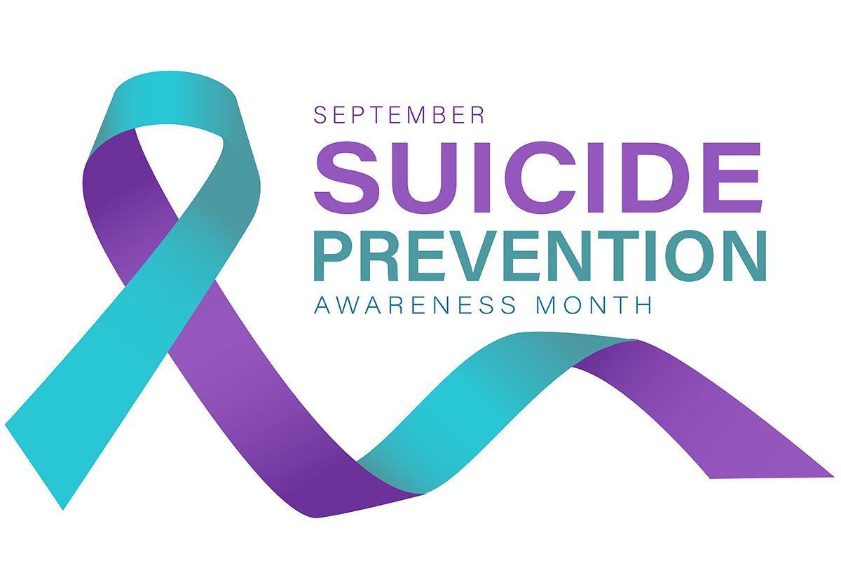  Suicide Awareness Purple and Teal Ribbon